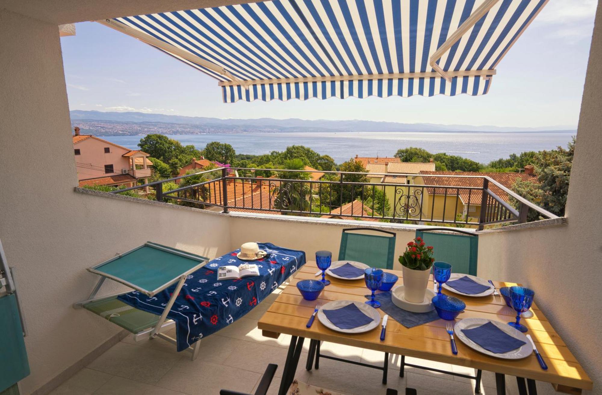 Riviera Blue Apartments With Seaview, Private Whirlpools And Parking Near Opatija Opric 外观 照片